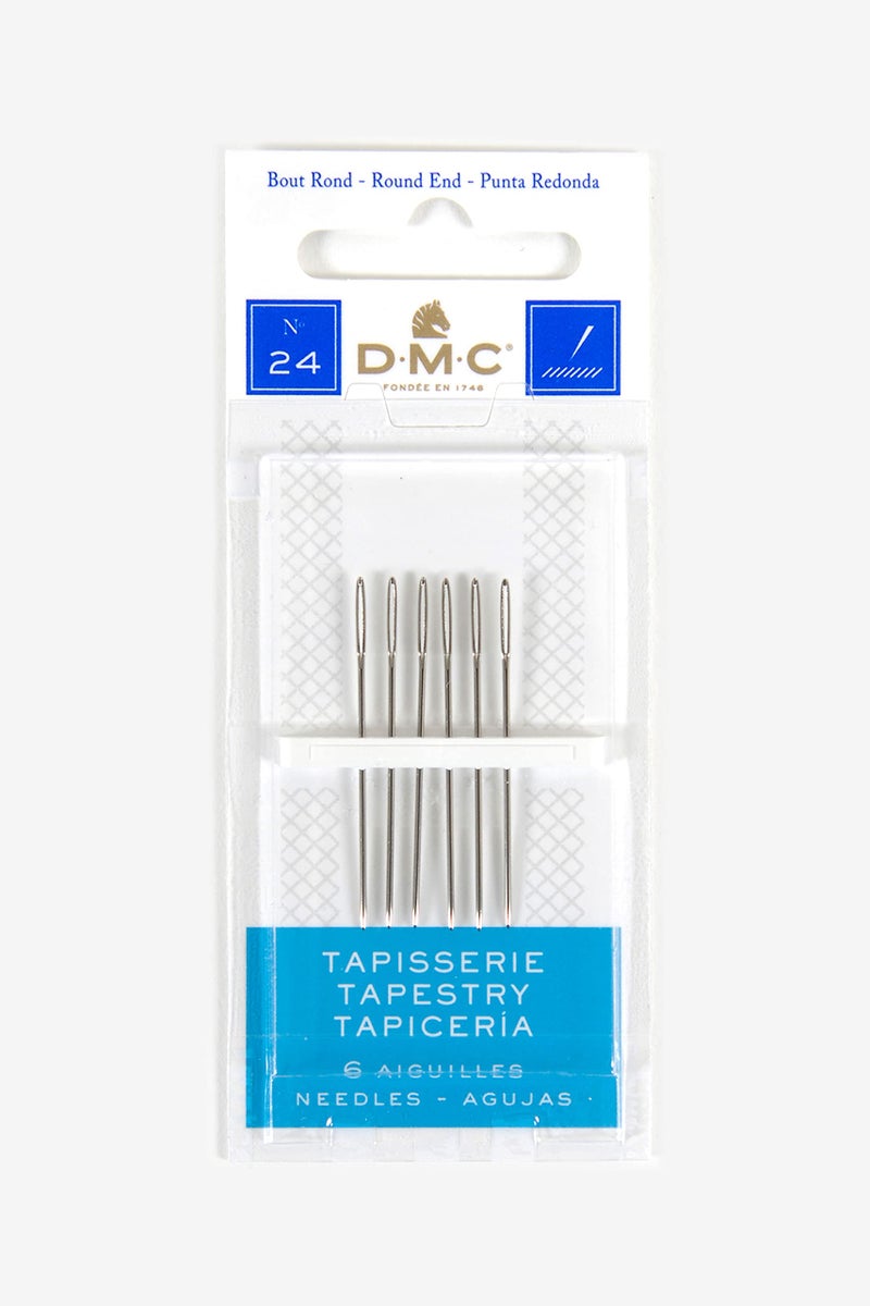 DMC 1767-24 Tapestry Hand Needles, 6-Pack, Size 24
